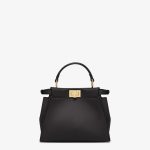 FENDI Peekaboo Mini Black leather bag - Image 3